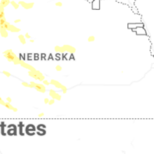 Regional Hail Map for Grand Island, NE - Thursday, July 30, 2026