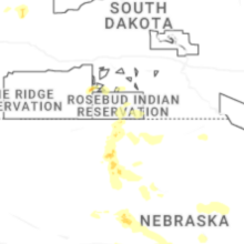 Regional Hail Map for Valentine, NE - Thursday, July 30, 2026