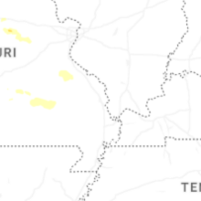 Regional Hail Map for Cape Girardeau, MO - Friday, July 31, 2026