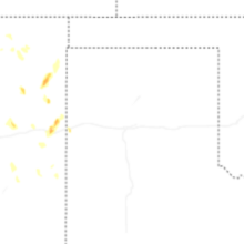 Regional Hail Map for Amarillo, TX - Saturday, August 1, 2026