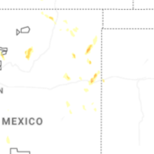Regional Hail Map for Tucumcari, NM - Saturday, August 1, 2026