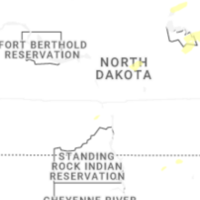 Regional Hail Map for Bismarck, ND - Sunday, August 2, 2026