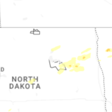 Regional Hail Map for Devils Lake, ND - Sunday, August 2, 2026