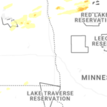 Regional Hail Map for Fargo, ND - Sunday, August 2, 2026