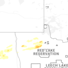 Regional Hail Map for Roseau, MN - Sunday, August 2, 2026