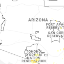 Regional Hail Map for Phoenix, AZ - Monday, August 3, 2026