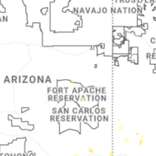 Regional Hail Map for Show Low, AZ - Monday, August 3, 2026