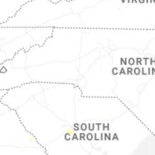 Regional Hail Map for Charlotte, NC - Thursday, August 6, 2026