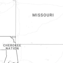 Regional Hail Map for Springfield, MO - Friday, August 7, 2026