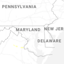 Regional Hail Map for Baltimore, MD - Saturday, August 8, 2026
