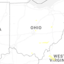 Regional Hail Map for Columbus, OH - Saturday, August 8, 2026