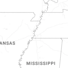 Regional Hail Map for Memphis, TN - Saturday, August 8, 2026