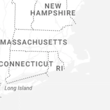 Regional Hail Map for Providence, RI - Saturday, August 8, 2026