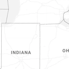 Regional Hail Map for Fort Wayne, IN - Sunday, August 9, 2026