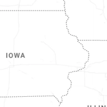 Regional Hail Map for Cedar Rapids, IA - Monday, August 10, 2026