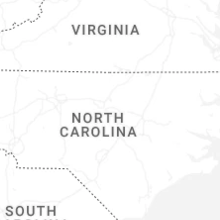 Regional Hail Map for Raleigh, NC - Monday, August 10, 2026