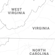 Regional Hail Map for Roanoke, VA - Monday, August 10, 2026