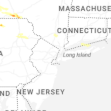 Regional Hail Map for Brooklyn, NY - Wednesday, August 12, 2026