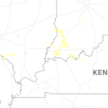 Regional Hail Map for Evansville, IN - Wednesday, August 12, 2026
