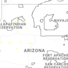 Regional Hail Map for Flagstaff, AZ - Wednesday, August 12, 2026
