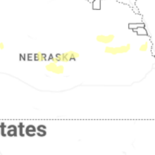 Regional Hail Map for Grand Island, NE - Wednesday, August 12, 2026