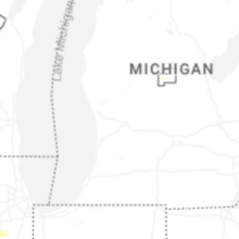 Regional Hail Map for Grand Rapids, MI - Wednesday, August 12, 2026