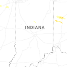Regional Hail Map for Indianapolis, IN - Wednesday, August 12, 2026