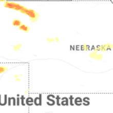 Regional Hail Map for North Platte, NE - Wednesday, August 12, 2026