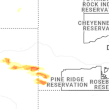 Regional Hail Map for Rapid City, SD - Wednesday, August 12, 2026