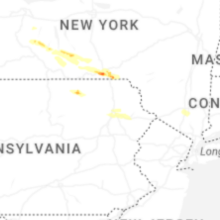 Regional Hail Map for Scranton, PA - Wednesday, August 12, 2026