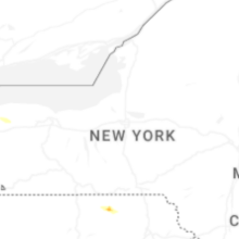 Regional Hail Map for Syracuse, NY - Wednesday, August 12, 2026