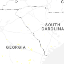 Regional Hail Map for Augusta, GA - Thursday, August 13, 2026