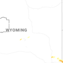Regional Hail Map for Casper, WY - Thursday, August 13, 2026