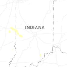 Regional Hail Map for Indianapolis, IN - Thursday, August 13, 2026