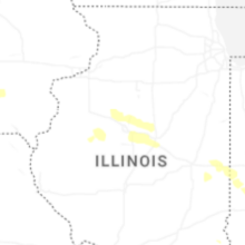 Regional Hail Map for Peoria, IL - Thursday, August 13, 2026