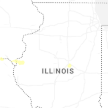 Regional Hail Map for Peoria, IL - Friday, August 14, 2026