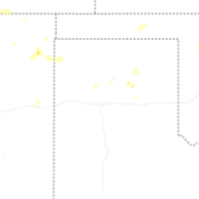 Regional Hail Map for Amarillo, TX - Sunday, August 16, 2026