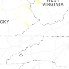 Regional Hail Map for Bristol, TN - Sunday, August 16, 2026