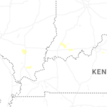Regional Hail Map for Evansville, IN - Sunday, August 16, 2026