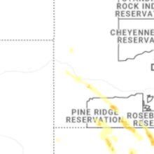 Regional Hail Map for Rapid City, SD - Sunday, August 16, 2026