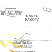 Regional Hail Map for Bismarck, ND - Monday, August 17, 2026