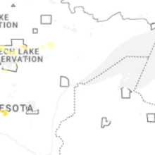 Regional Hail Map for Duluth, MN - Monday, August 17, 2026