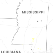 Regional Hail Map for Jackson, MS - Monday, August 17, 2026