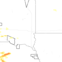 Regional Hail Map for Sioux Falls, SD - Monday, August 17, 2026