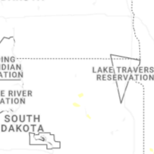Regional Hail Map for Aberdeen, SD - Tuesday, August 18, 2026