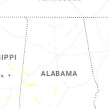 Regional Hail Map for Birmingham, AL - Tuesday, August 18, 2026