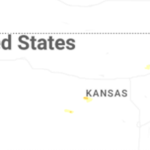 Regional Hail Map for Hays, KS - Tuesday, August 18, 2026