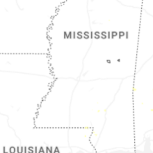 Regional Hail Map for Jackson, MS - Tuesday, August 18, 2026