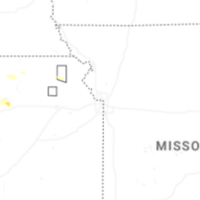 Regional Hail Map for Kansas City, MO - Tuesday, August 18, 2026