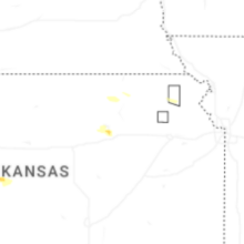 Regional Hail Map for Manhattan, KS - Tuesday, August 18, 2026